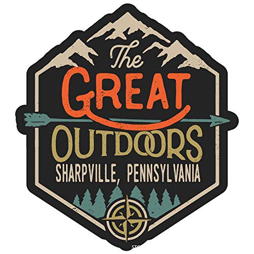 Sharpville Pennsylvania The Great Outdoors Design 4-Inch Fridge Magnet - Perfect for Collectors, Travel Souvenirs & Kitchen Decor