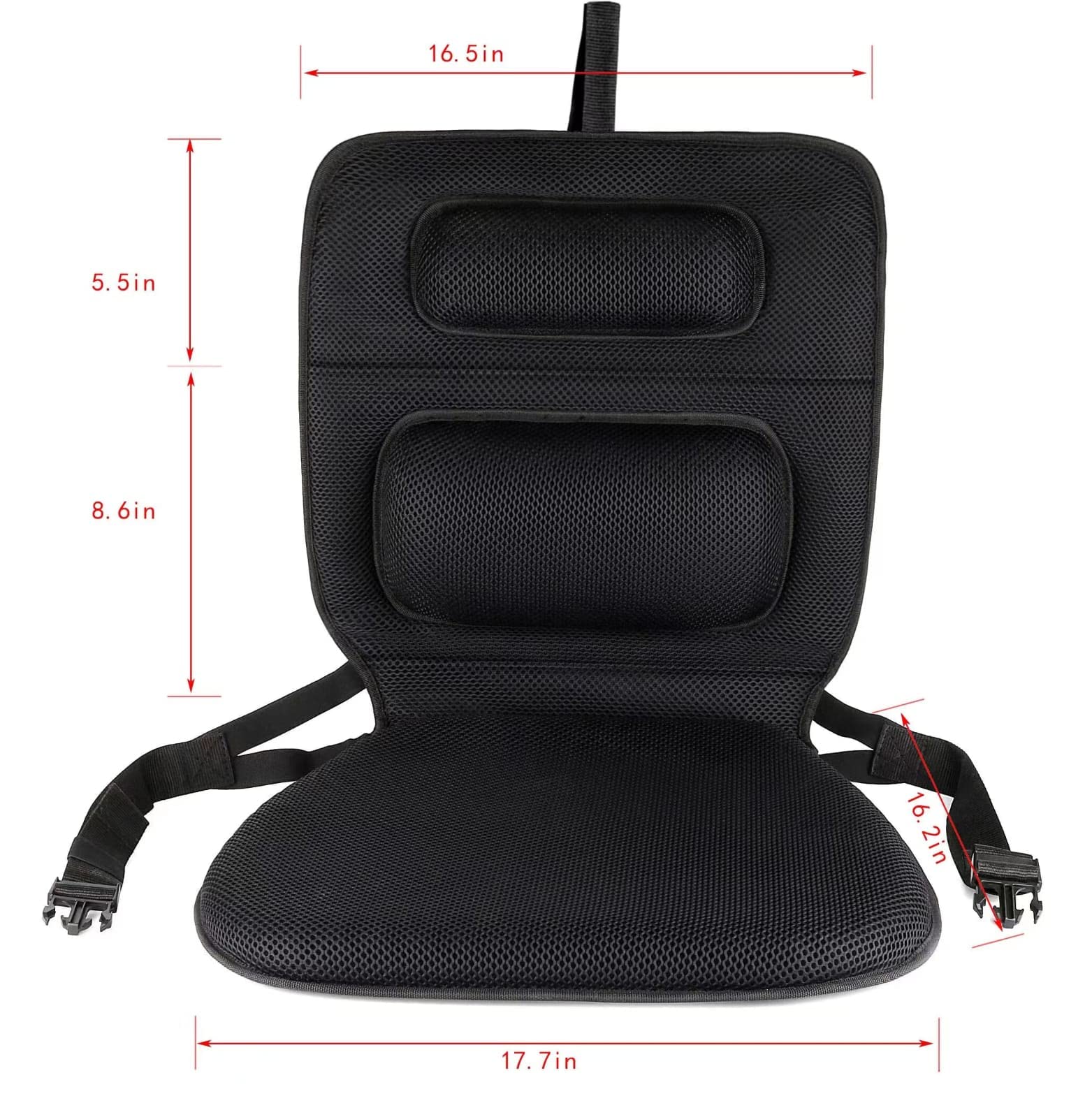 **FOMI Gel Wheelchair & Low Back Chair Cushion | Orthopedic Seat Pad with Firm Back Support & Lumbar Pillow | Pressure Relief for Coccyx Pain | Ideal for Wheelchairs, Cars, Trucks, Gaming Chairs & Office Use**