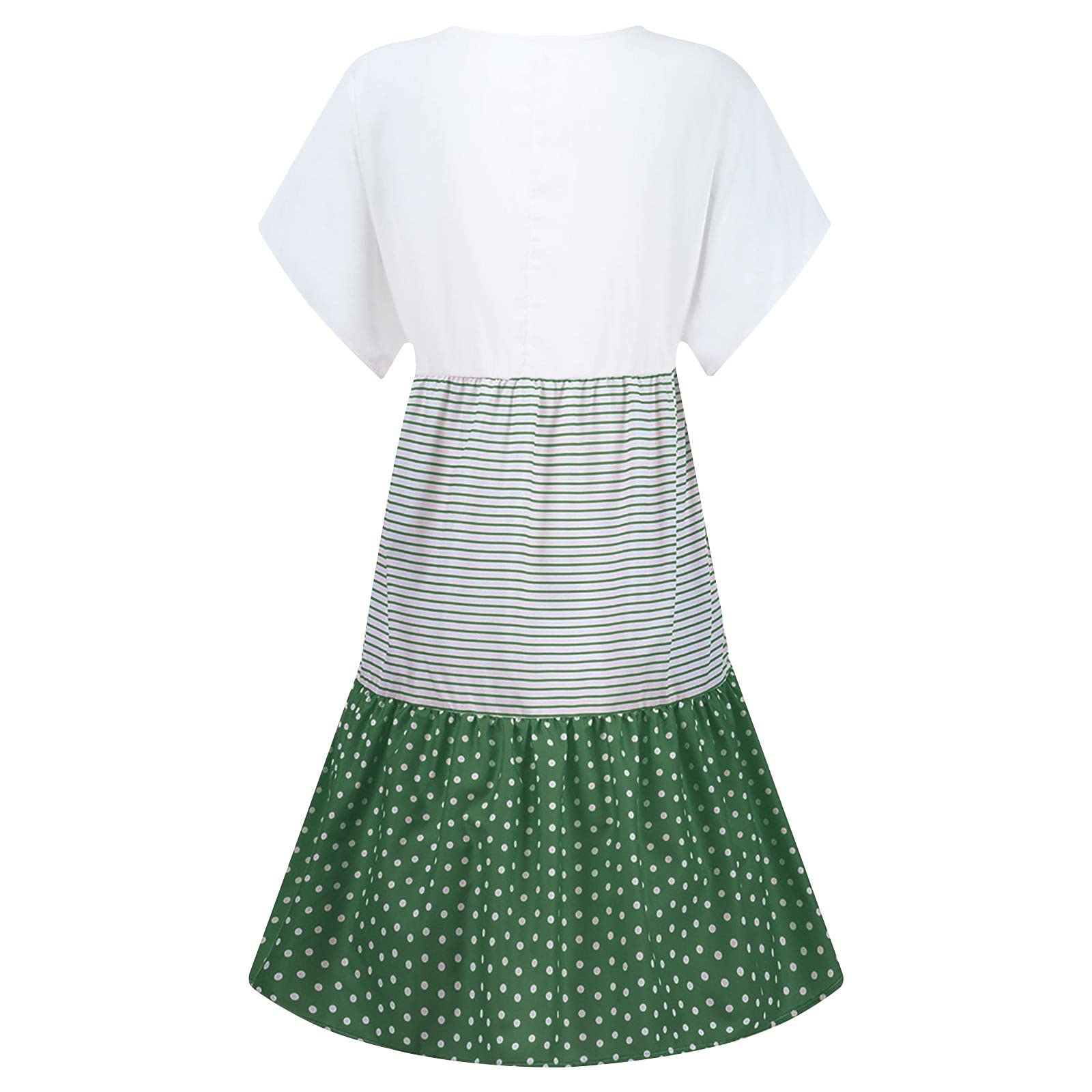 Plus Size Casual Shirt Dresses for Women 2024 | Short Sleeve Midi Boho Sun Dress for Summer Beach & Vacation | Perfect for Outdoor Parties, Travel & Casual Wear