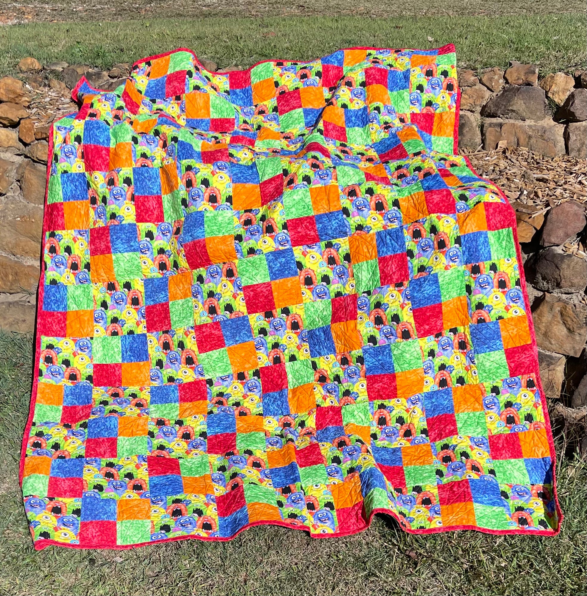Monsters Quilt - 66
