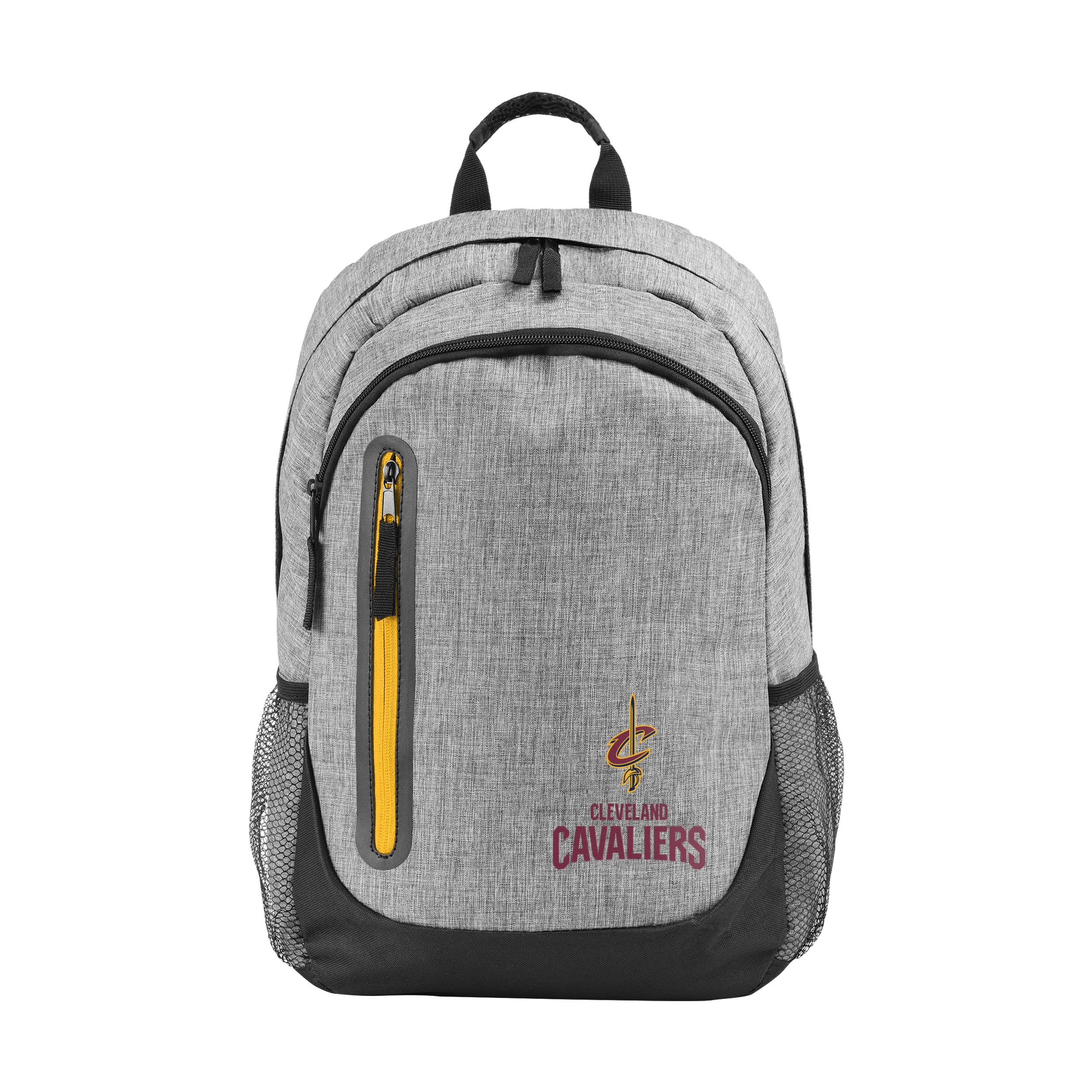 FOCO NBA Team Logo Heather Grey Bold Color Backpack - Stylish Durable School Backpack for Men Women, Perfect for College, Work, Travel & Gym