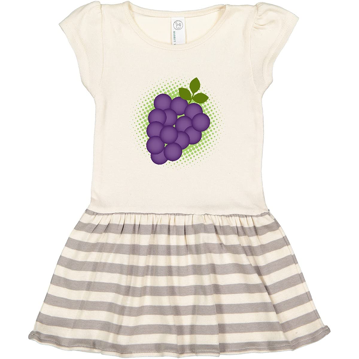 Inktastic Grapes Vineyard Fruit Grape Grower Toddler Dress - Cute Grape Print Baby Girl Outfit for Playdates, Family Photos & Special Occasions