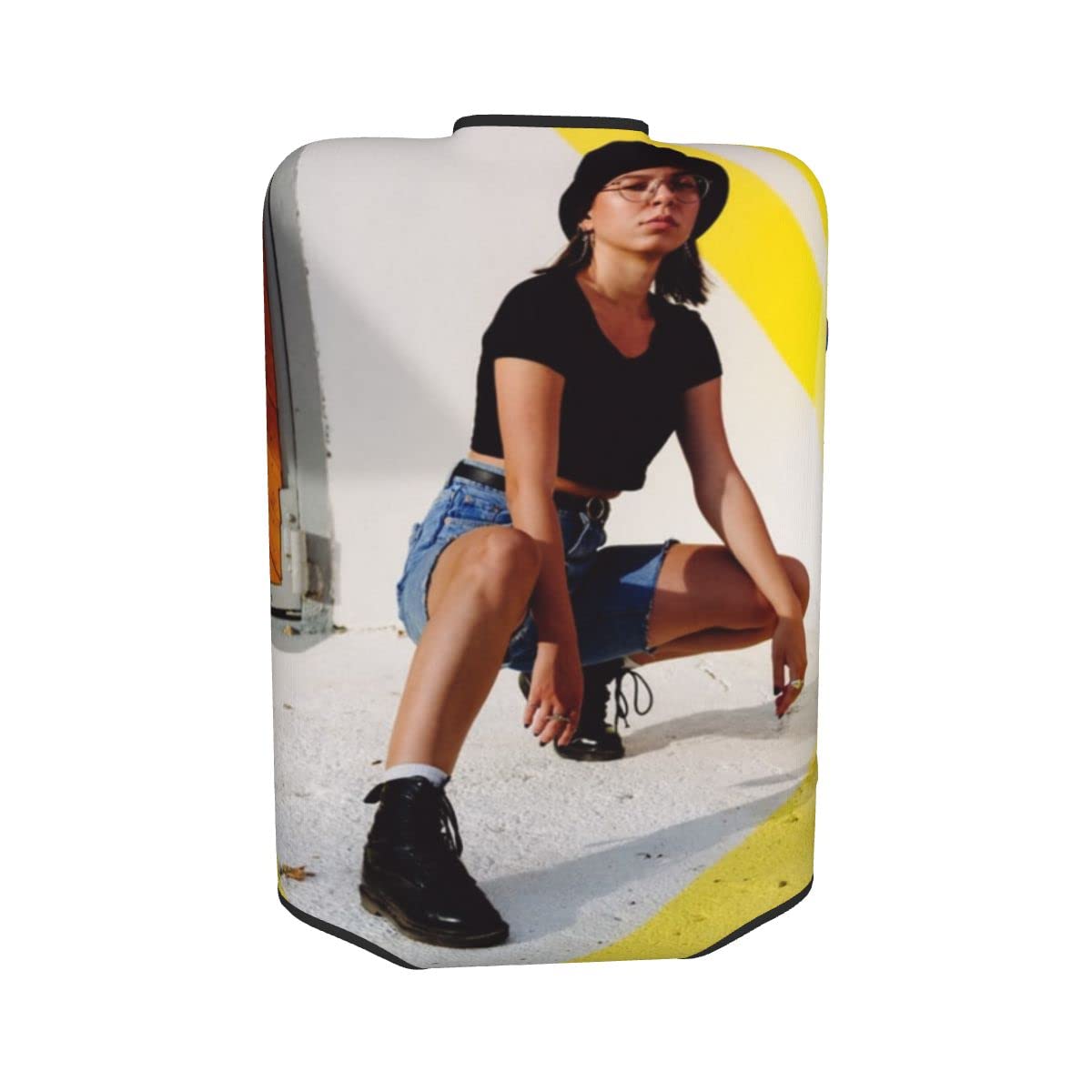 Custom Personalized Suitcase Cover with Photo/Text/Logo - Washable, Scratch-Resistant Luggage Protector for Business & Vacation Travel (29-32 Inch) - Perfect for Airports, Cruise Trips & Frequent Flyers