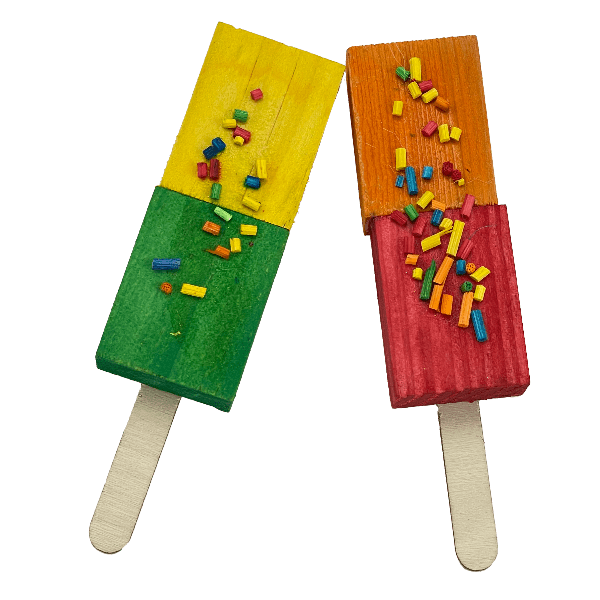 Moss Hollow Popsicle Chew Toy for Dogs - Durable Natural Rubber Teething Chew for Puppies & Adult Dogs - Perfect for Indoor & Outdoor Play, Training, and Dental Health