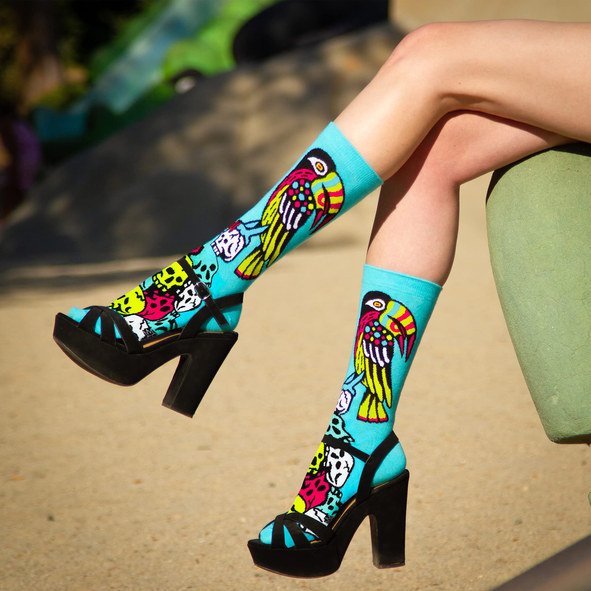 Funny Gumball Poodle Women's Novelty Crew Socks - Cute Cartoon Dog Print Fashion Socks for Casual Wear, Gifts & Costume Outfits
