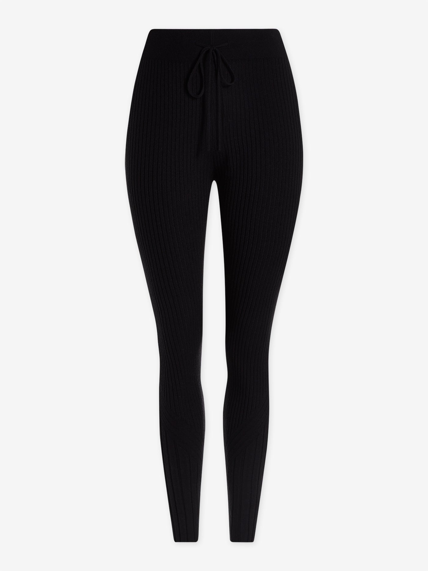 Varley Aiden Knit Legging - High Waisted Stretchy Yoga Pants for Women - Black - Perfect for Workouts, Running, and Casual Wear