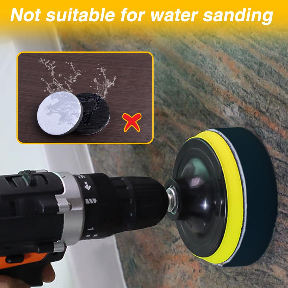 SPEEDWOX 5 Inch 8-Hole Hook and Loop Sanding Discs - 5 Pack Soft Foam Buffering Pads for Drill, Grinder & Rotary Tools | Smooth Finishing on Wood, Metal & Auto Body Surfaces