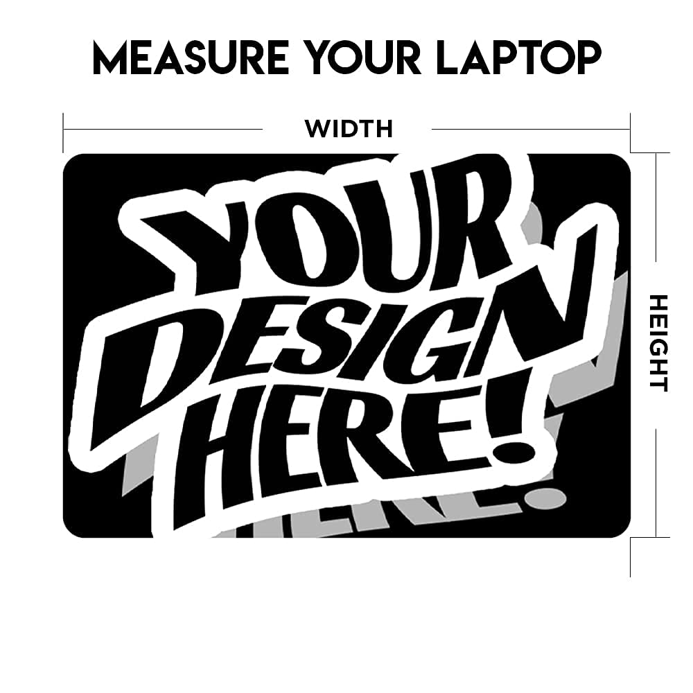 Custom Laptop Skin Decal Vinyl Wrap - Personalized Design Upload for 12