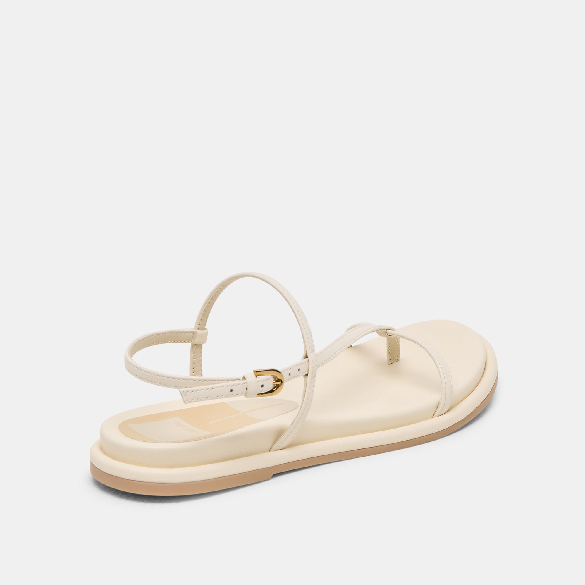 Dallen Women's Off White Leather Sandals - Comfortable Casual Summer Shoes for Beach, Walking, and Outdoor Activities