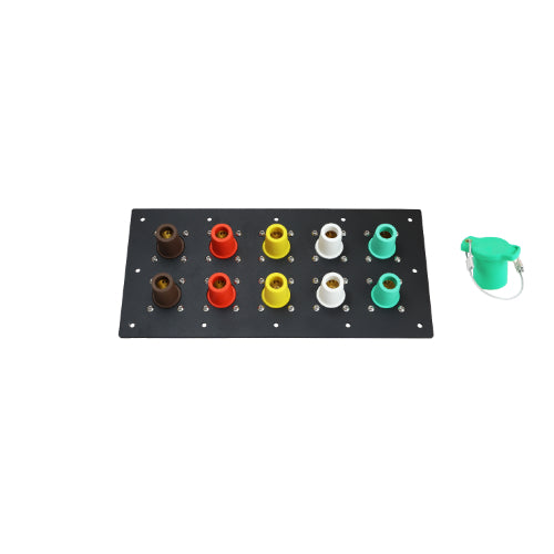 800 Amp Female Threaded Post 10 Position CAM Lock Panel - Heavy Duty Electrical Power Distribution for Industrial Equipment & Data Centers