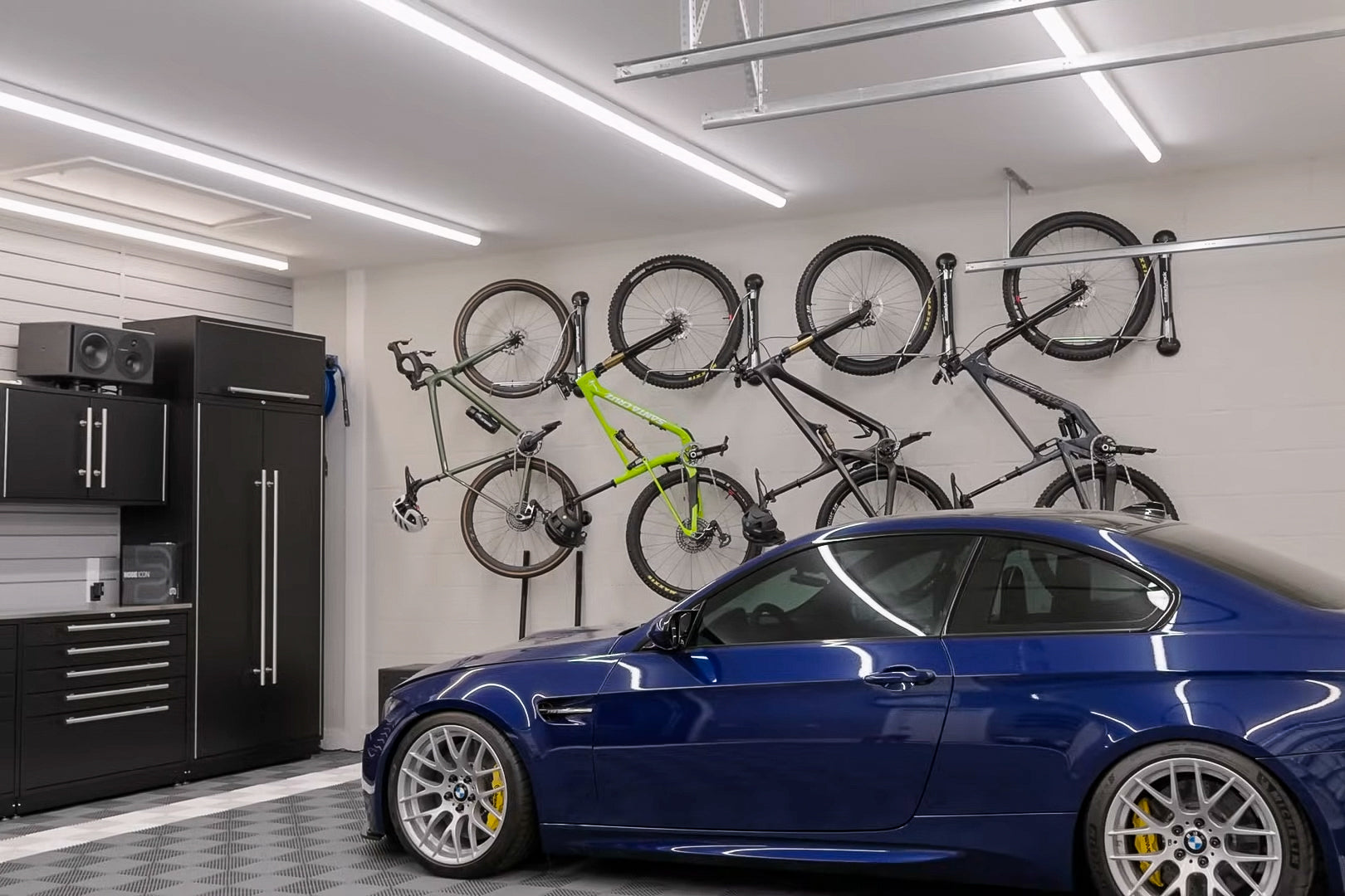 Steadyrack ProFlex Bike Rack - Premium Wall Mounted Bicycle Storage for Garage or Home - Space Saving Bike Hanger for Road, Mountain & Kids Bikes - Perfect for Indoor Bike Organization & Small Spaces