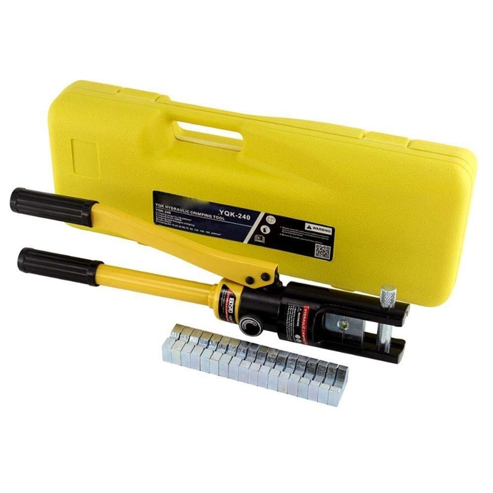ZEFS ESD Hydraulic Cable Lug Crimper Tool Kit 10-300mm² - Professional Battery Terminal & Wire Crimping Pliers for Electrical Work - Perfect for Automotive, Industrial, and DIY Electrical Projects