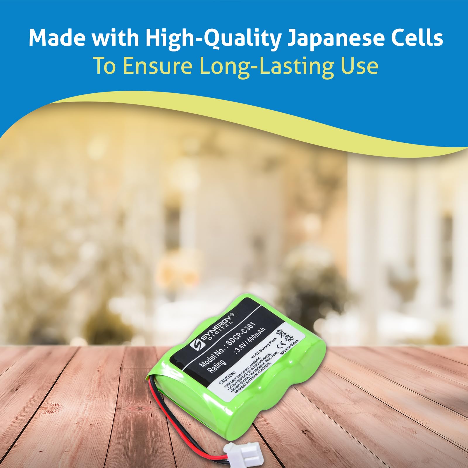 Sanyo CL-156 Cordless Phone Battery Combo Pack - 2 x 3.5AA-W Rechargeable Batteries for Home & Office Phones - Long Lasting Power for Uniden, Panasonic & More
