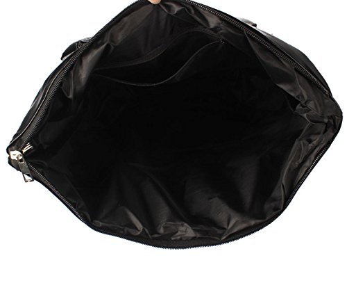 Stylish Cotton Shoulder Bag for Women - Lightweight & Durable Down Handbag - Perfect for Work, Travel & Daily Use (Black, One Size)