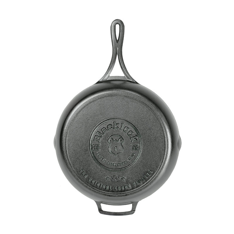 Premium Black Cast Iron Skillet - Pre-Seasoned for Non-Stick Cooking - Perfect for Stovetop, Oven & Camping - Ideal for Searing, Baking & Frying