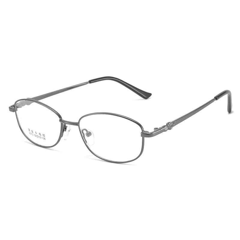 Bclear Women's Full Rim Oval Alloy Eyeglasses - Lightweight Metal Frame Glasses for Women, Trendy Oval Shape, My2013 Collection - Perfect for Office, Reading & Everyday Fashion