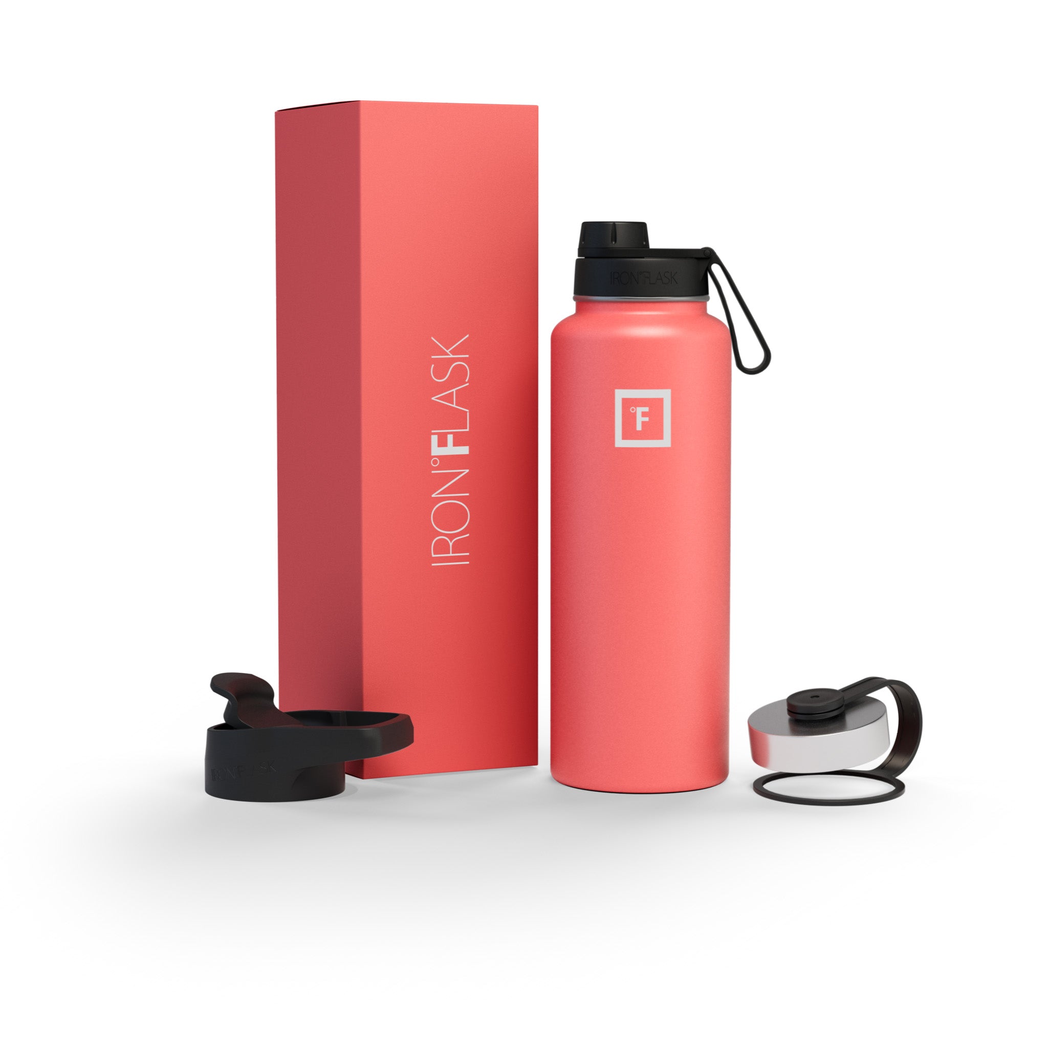 40 Oz Wide Mouth Water Bottle with Spout Lid - Leak Proof Stainless Steel Insulated Water Bottle for Gym, Hiking & Outdoor Activities