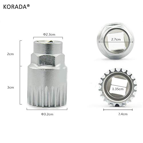 KORADA Professional Mountain Bike Repair Tool Kit - Chain Removal, Bracket Remover, Freewheel Remover & Crank Puller - Complete Bicycle Maintenance Set for Road & MTB Cycling - Perfect for Trail Repairs & Home Workshop Use