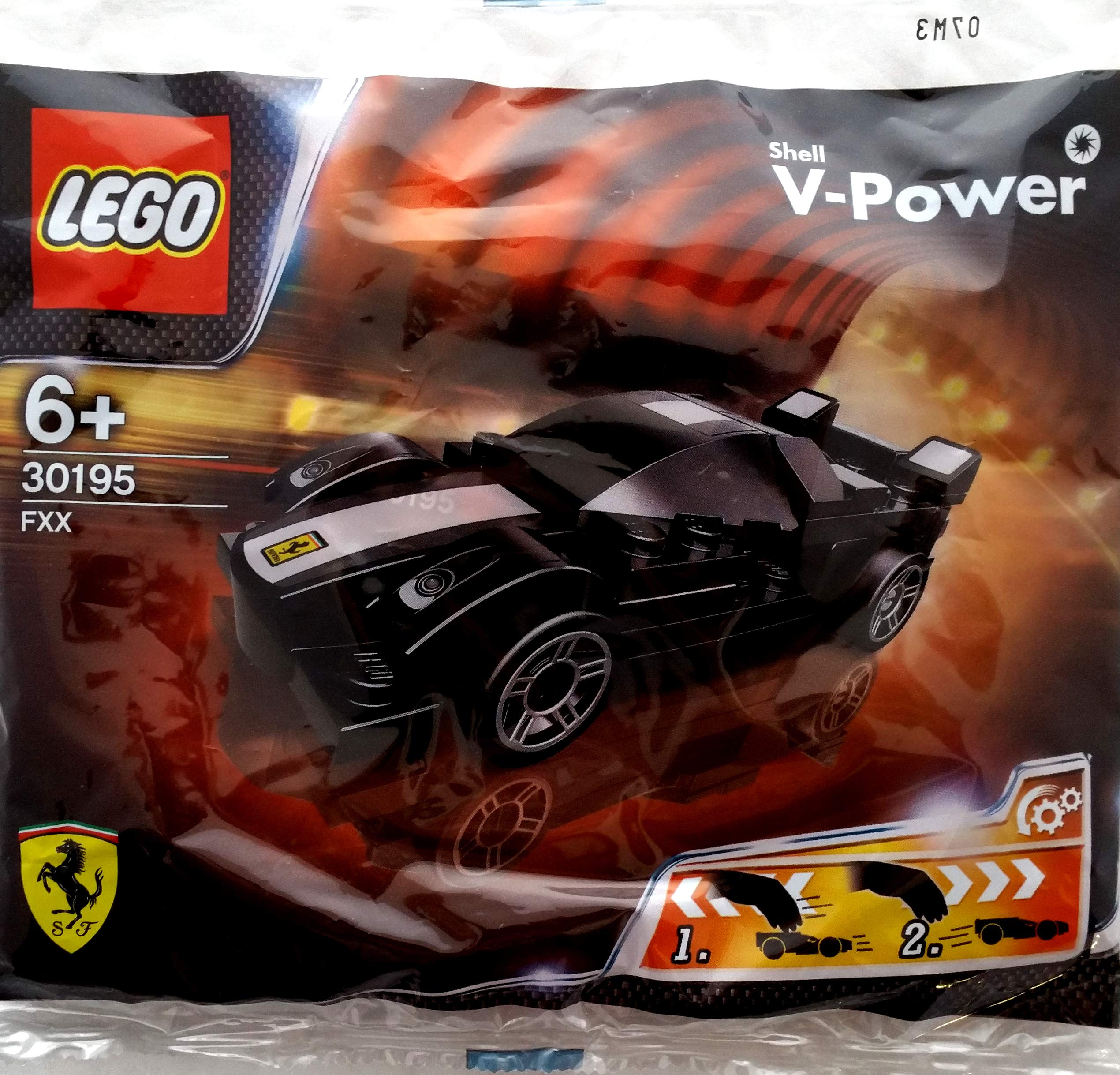 Original LEGO Ferrari Shell Promo 30195 Ferrari FXX Racing Car Building Set - Authentic Japan Import - Perfect for Collectors & Racing Enthusiasts - Display Model, Gift Idea for Adults & Kids