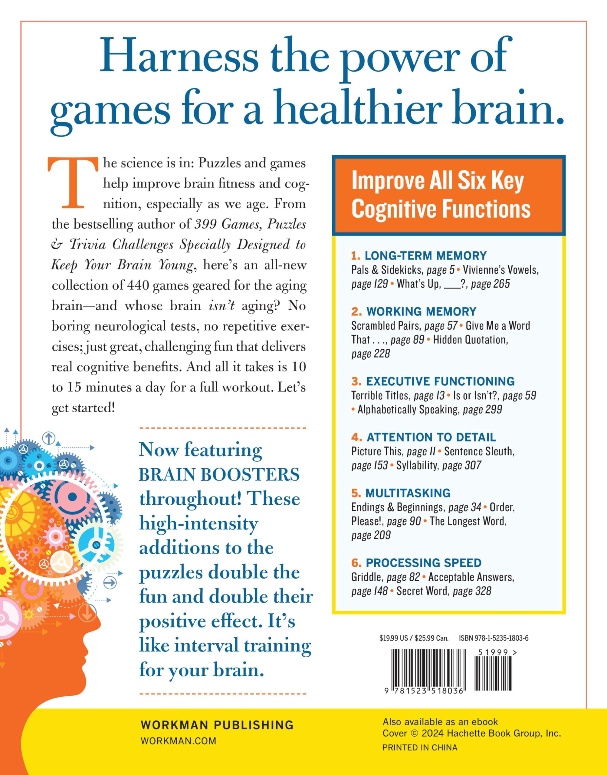 440 Brain-Boosting Games & Puzzles for Mental Sharpness - Fun for All Ages