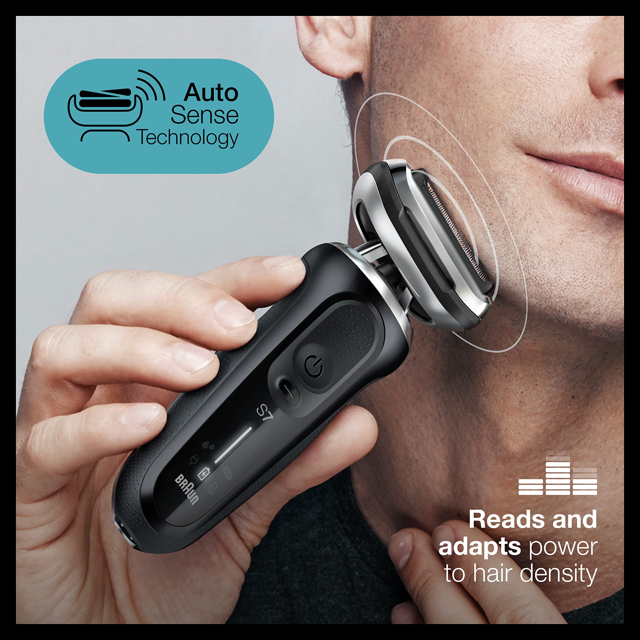 Braun Series 7 Men's Electric Shaver with Precision Trimmer - Cordless Foil Razor & Replacement Head Included - Perfect for Travel, Daily Shaving and Gift Giving