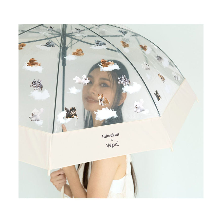 Premium WPC Hikouken Flying Dog Umbrella - Lightweight (390g) Waterproof Windproof Compact Travel Umbrella for Men & Women - Perfect for Outdoor Activities, Commuting, and Rainy Days