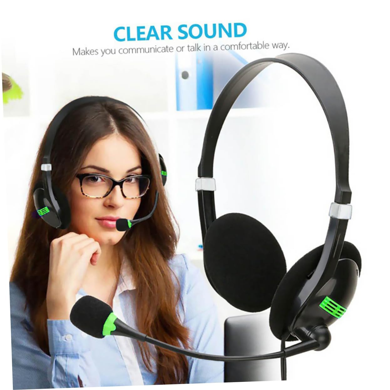 GOOHOCHY Gaming Headset with Noise Cancelling Mic - Comfortable Over-Ear Headphones with Omni-Directional Sound for PC, Laptop, PS4, Xbox - Perfect Replacement for Broken Headsets - Ideal for Gaming, Streaming & Online Meetings