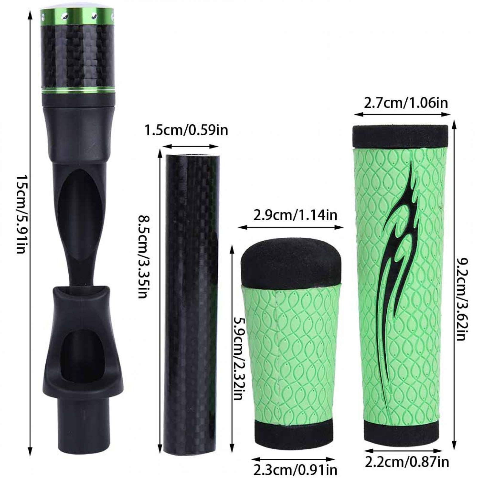 EVTSCAN Spinning Fishing Rod Handle - Soft ACS PU Grip with Reel Seat for DIY Rod Building & Repair Kit | Perfect for Saltwater & Freshwater Fishing, Surf Casting, and Ice Fishing