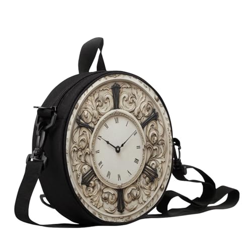 Off White-retro Clock Print