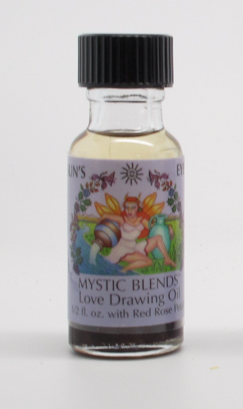 Love Drawing Sun's Eye Mystic Blends Essential Oils - 1/2 Ounce Bottle for Aromatherapy, Meditation & Spiritual Rituals