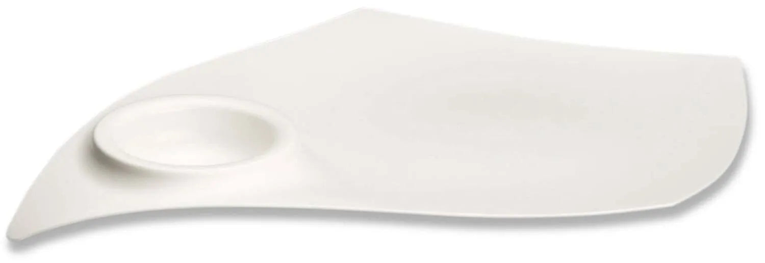 Premium Large White Cocktail Plates - Elegant Serving Dishes for Parties, Weddings & Entertaining