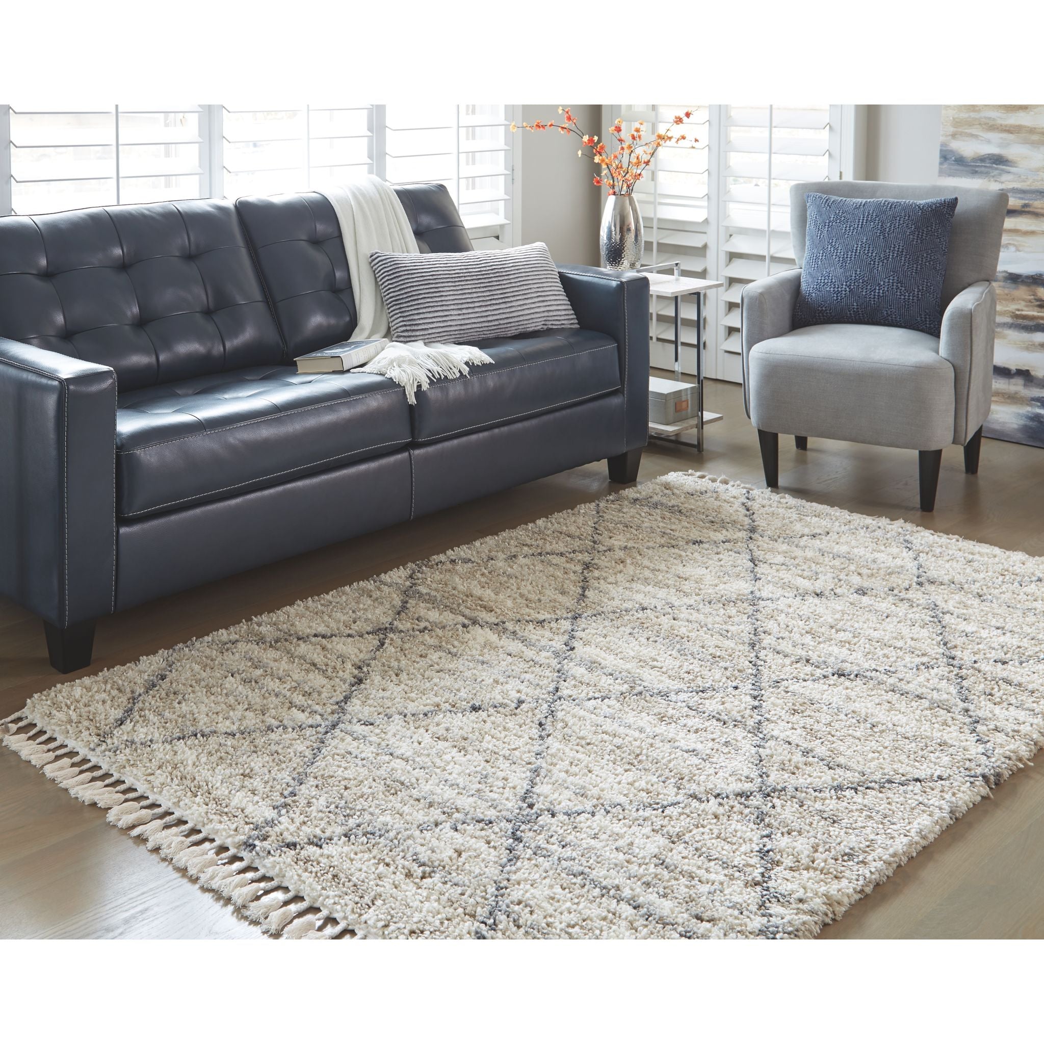 Abdalah Area Rug - Soft & Durable Non-Slip Living Room Carpet - Perfect for Bedroom, Office & Home Decor