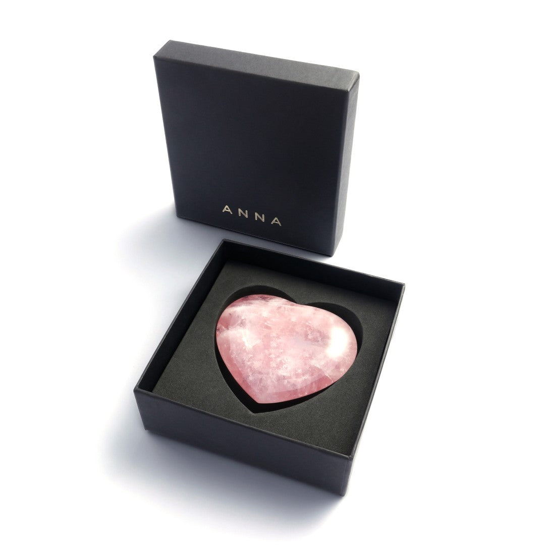 Rose Quartz Heart Stone - Natural Healing Crystal for Love, Self-Care & Positive Energy | Perfect for Meditation, Home Decor & Spiritual Gifts