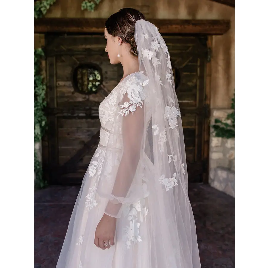 Veil V2093WZ - Premium Women's Fashion Veil for Weddings, Parties, and Special Occasions | Elegant and Stylish Accessory