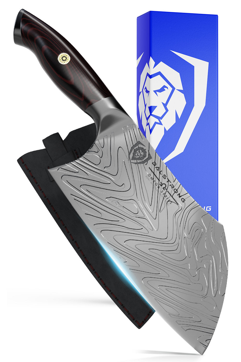 Dalstrong Omega Series 7-Inch Cleaver Knife - High Carbon German Steel, Razor Sharp Blade for Professional Chefs & Home Cooking | Perfect for Meat, Vegetables & Asian Cuisine