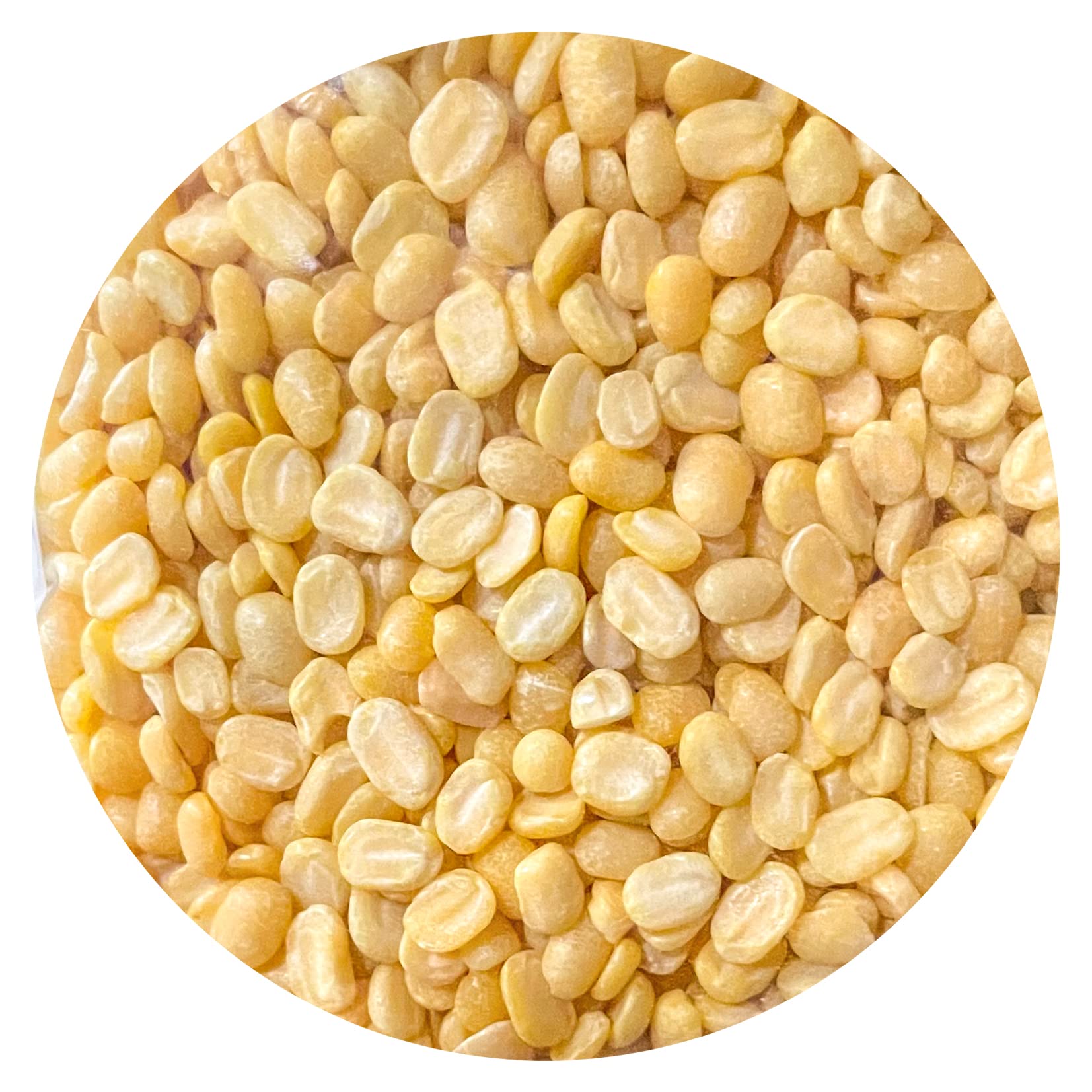 Premium Peeled Yellow Mung Beans - Organic Split Hulled Moong Dal Lentils | High Protein, Iron & Fiber | Vegan, Vegetarian, Gluten-Free | Easy to Cook for Soups, Curries & Salads | Bulk 4lb Pack (1 Pack)