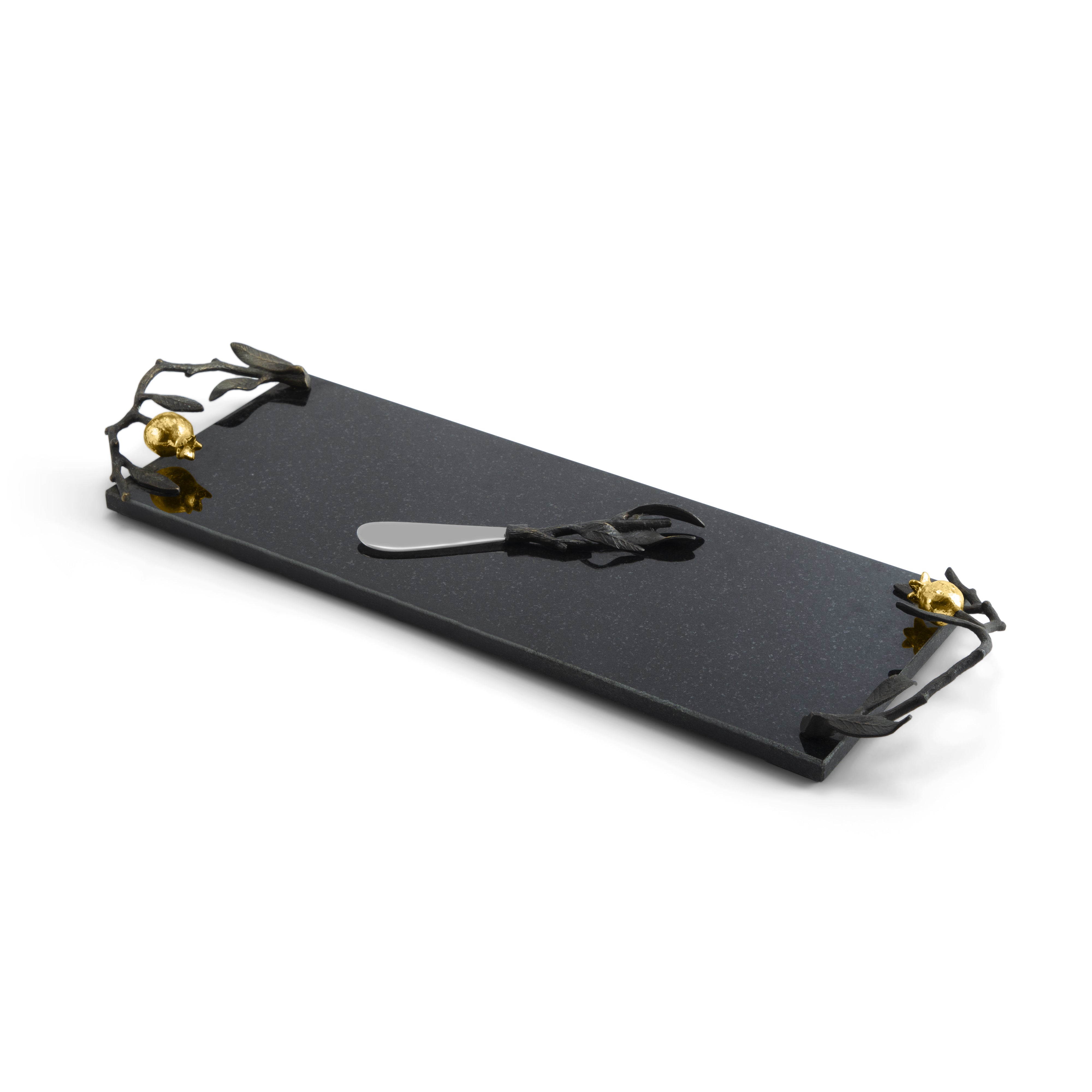Premium Pomegranate Wood Cheese Board Set with Stainless Steel Knife - Perfect for Charcuterie, Wine Pairing & Entertaining