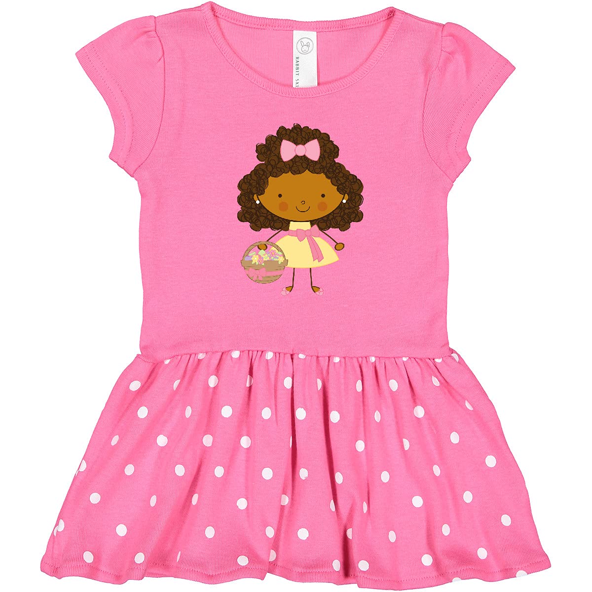 Inktastic Easter African American Girl Toddler Dress - Cute Holiday Outfit for Spring Celebrations, Church & Family Photos