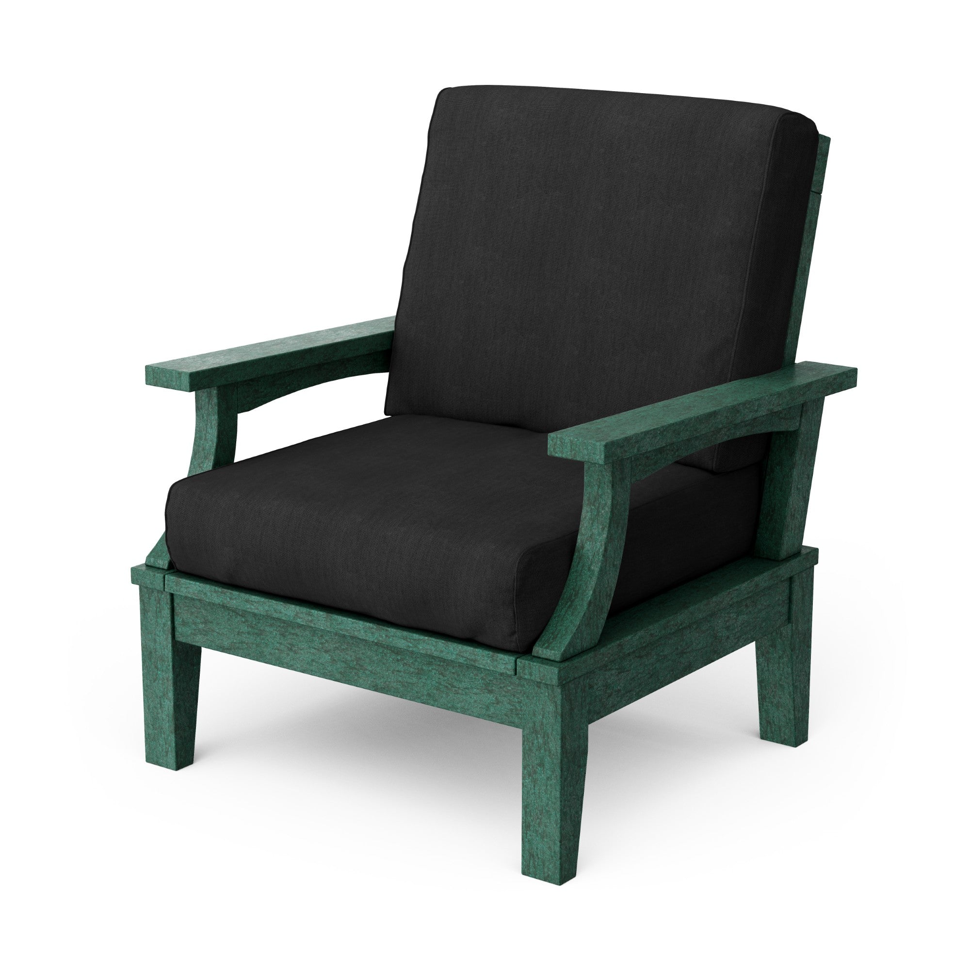 Heritage Deep Seating Patio Chair with Weather-Resistant Cushions - Outdoor Lounge Furniture for Garden, Poolside & Backyard Relaxation