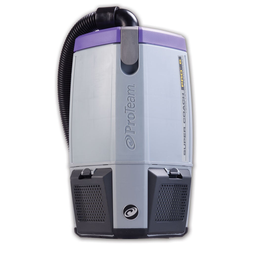 ProTeam 107308 Super Coach Pro 6 HEPA Backpack Vacuum Cleaner - Lightweight Commercial Backpack Vacuum with HEPA Filtration for Schools, Offices & Cleaning Services