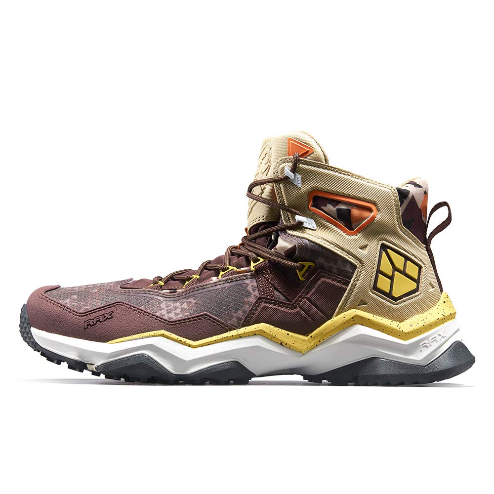 RAX Men's Wild Wolf II Mid Waterproof Lightweight Hiking Boots - Durable Outdoor Trekking Shoes for Men - Perfect for Mountain Climbing, Trail Running & Camping Adventures