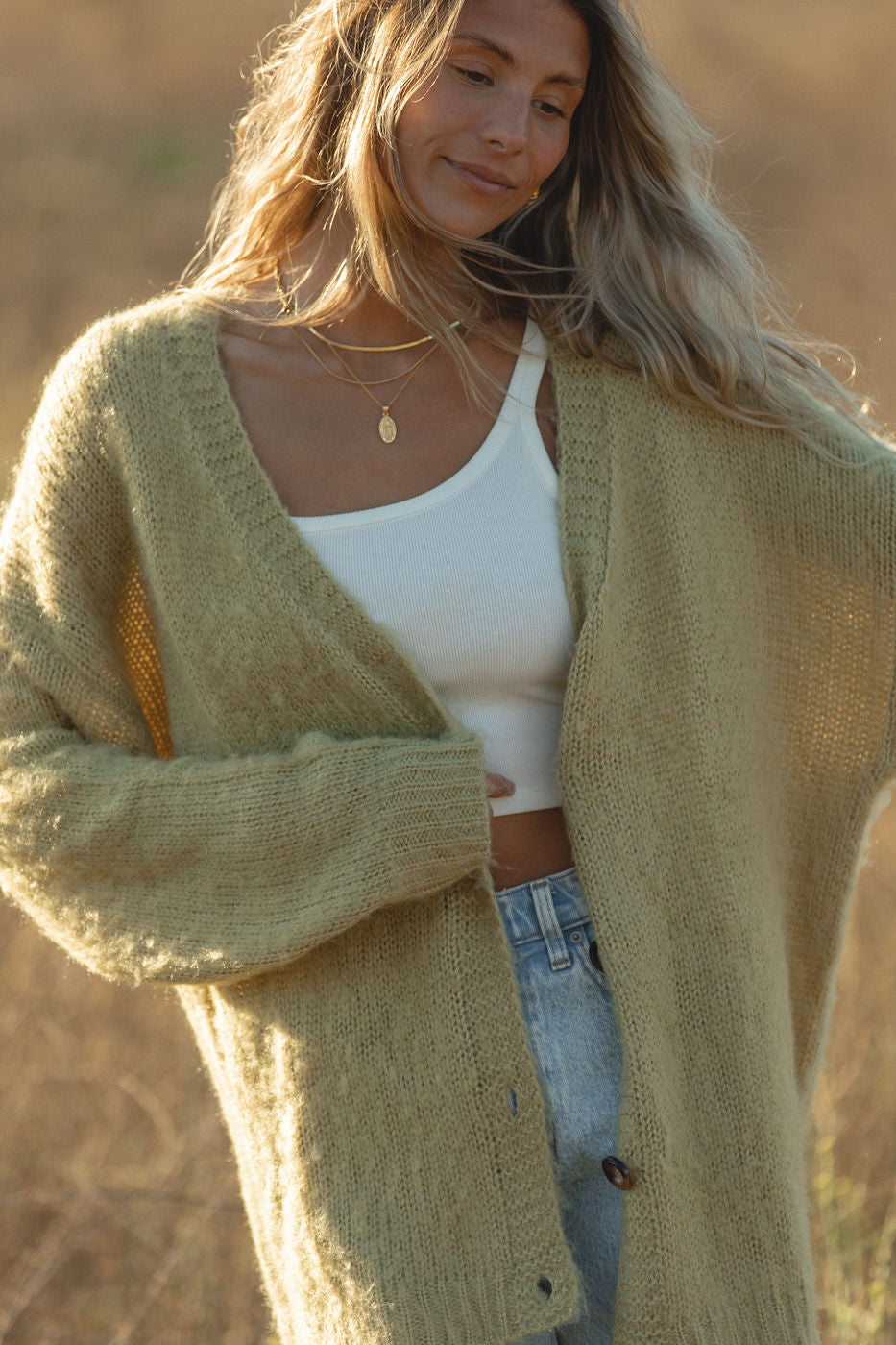 Amelia Button Down Cardigan for Women - Soft & Stylish Open Front Sweater | Perfect for Office, Casual Outfits & Layering