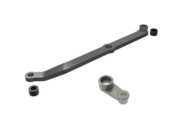 High-Quality Aluminum Steering Link - Durable Gray Replacement for Smooth Steering | Perfect for Off-Road Vehicles, Trucks & SUVs