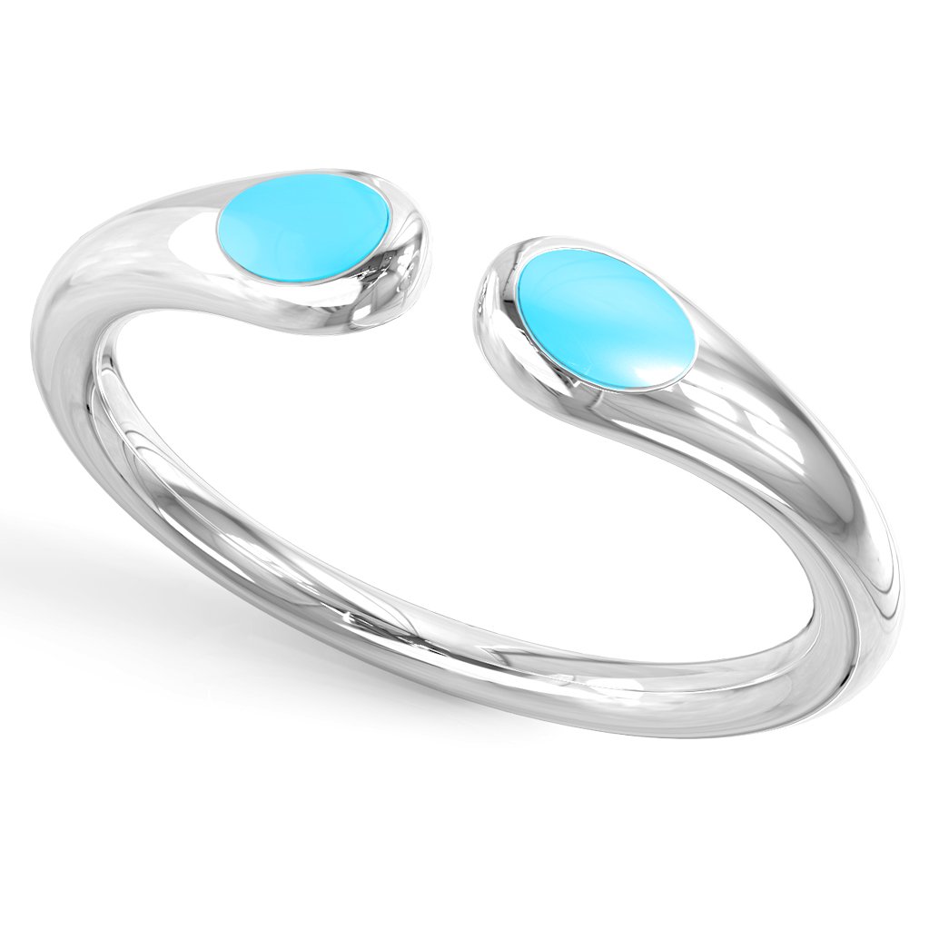 Sterling Silver Adjustable Toe Ring with Pink Blue Green Enamel - Boho Chic Foot Jewelry for Beach, Summer & Festival Outfits