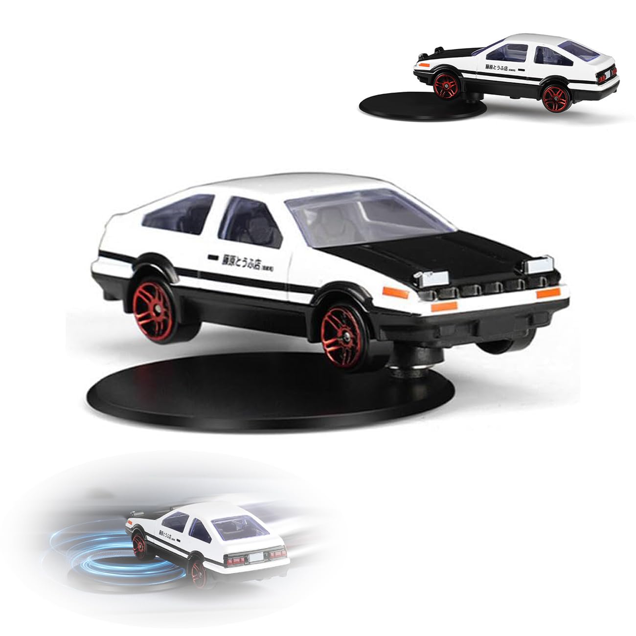 High-Quality Alloy AE86 Drift Car Model - Spinning Dashboard Ornament for Cars | Perfect Gift for Car Enthusiasts | Ideal for Car Decor, Office Desk Display & Drifting Fans Collection