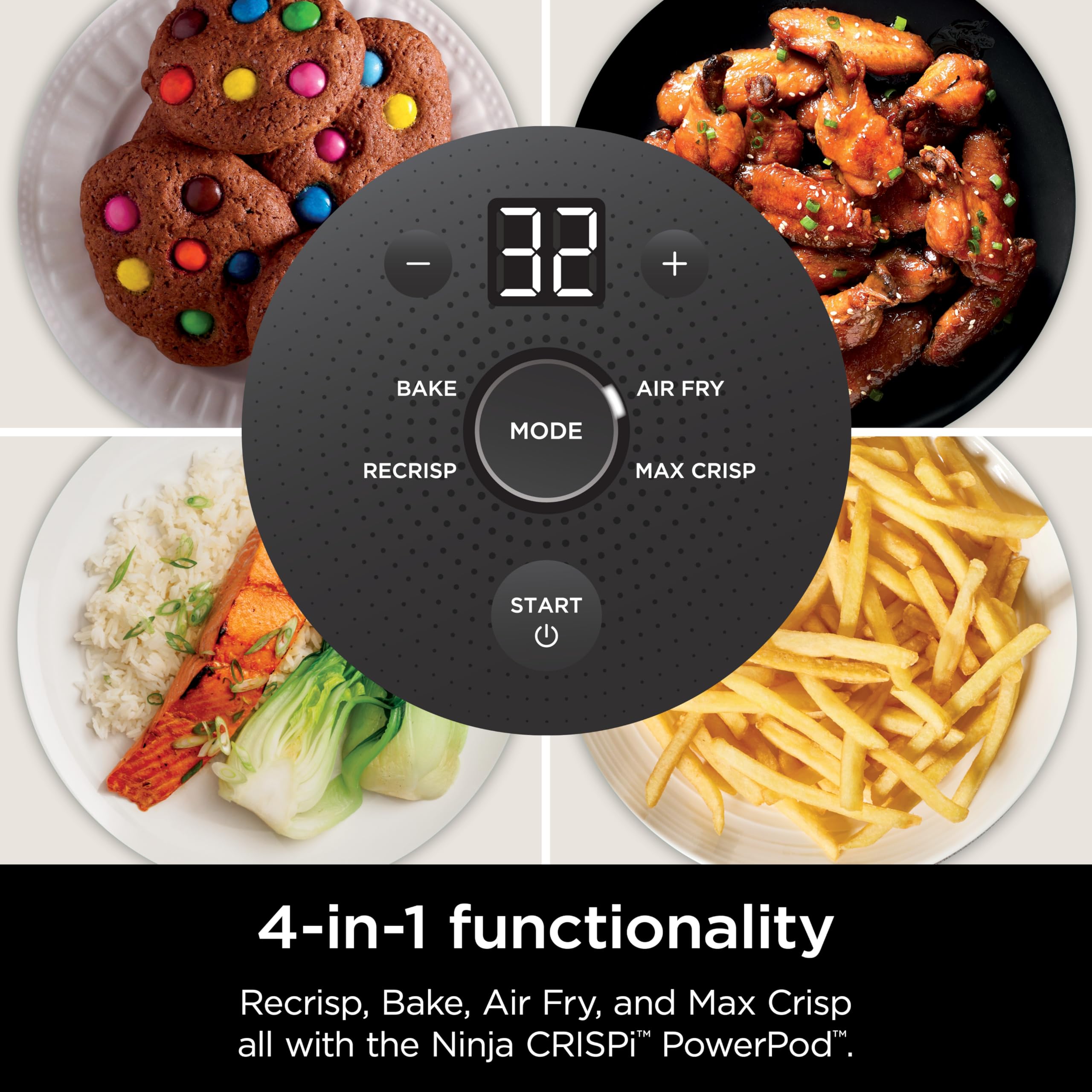 Ninja Crispi Air Fryer - 4QT & 6 Cup Glass Containers with Lids | Microwave, Freezer & Dishwasher Safe | Non-Toxic Portable Cooking System for Air Frying, Baking & Meal Prep | Perfect for Small Kitchens, Dorms & RV Cooking