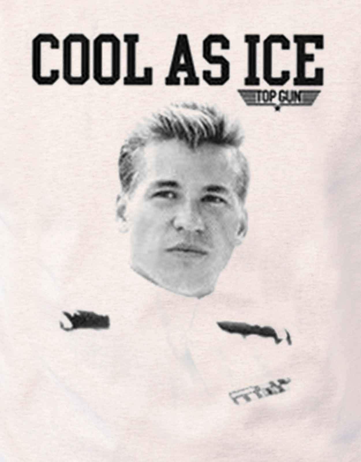 Top Gun Officially Licensed Cool As Ice Men's T-Shirt - Classic Movie Tee for Casual Wear, Fan Gifts & Retro Fashion