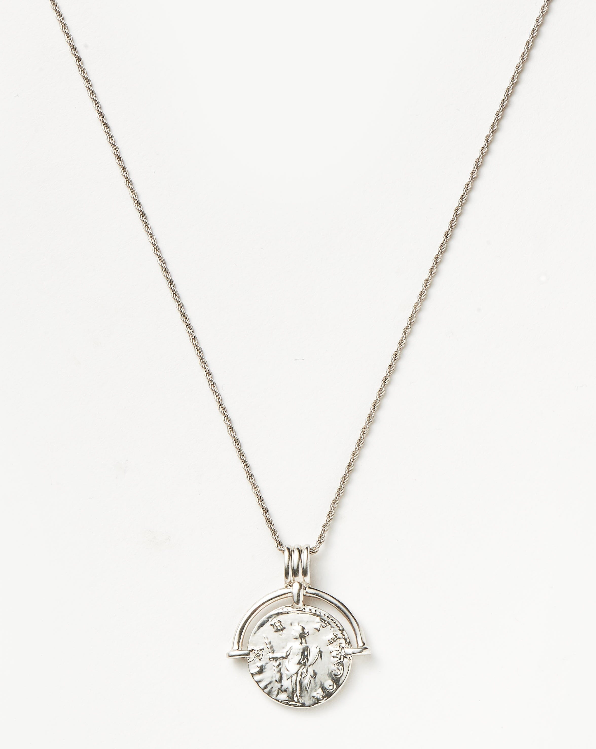 Engravable Roman Arc Coin Necklace for Women - Personalized Gift for Her - Elegant Jewelry for Special Occasions & Everyday Wear