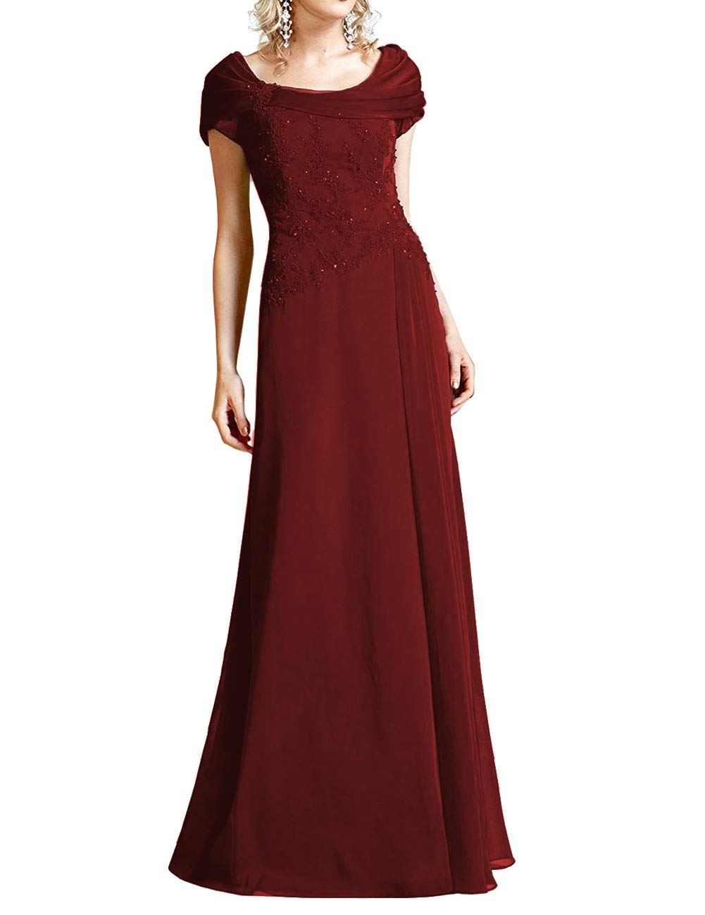 Elegant Mother of The Bride Dresses - Lace Formal Evening Gowns with Wrap Shawl for Wedding, Prom & Special Occasions