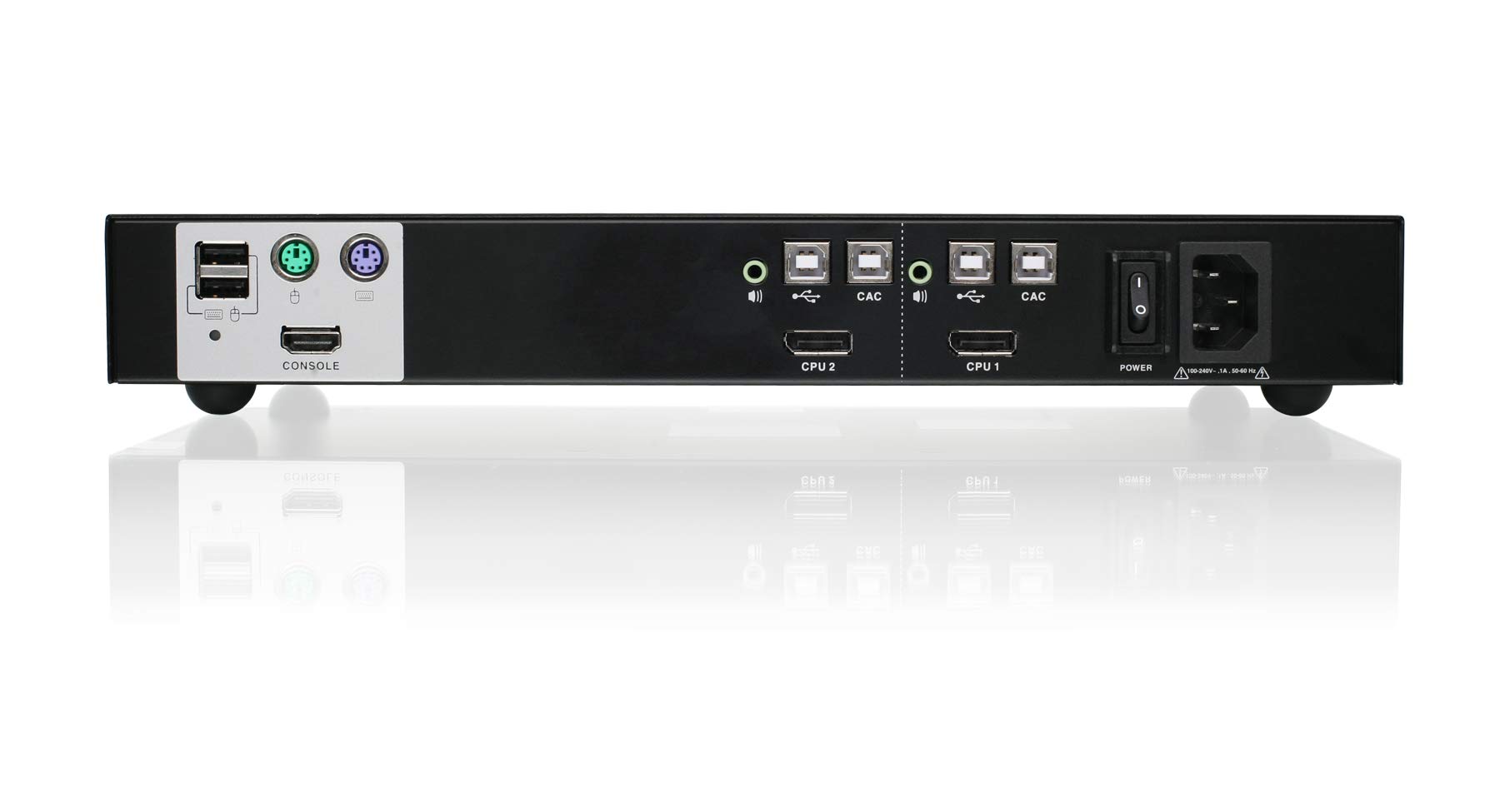 IOGEAR GCS1412TAA3 2-Port DisplayPort Secure KVM Switch - 4K UHD Resolution, USB Smart Card & CAC Biometric Support - TAA Compliant for Government Use - Control 2 Secure Computers from One Console - Ideal for Military, Financial & Healthcare Security Workstations